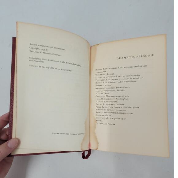 1953 Crime and Punishment Dostoevsky ICL Hardcover – Vintage Collectors - Picture 9 of 13